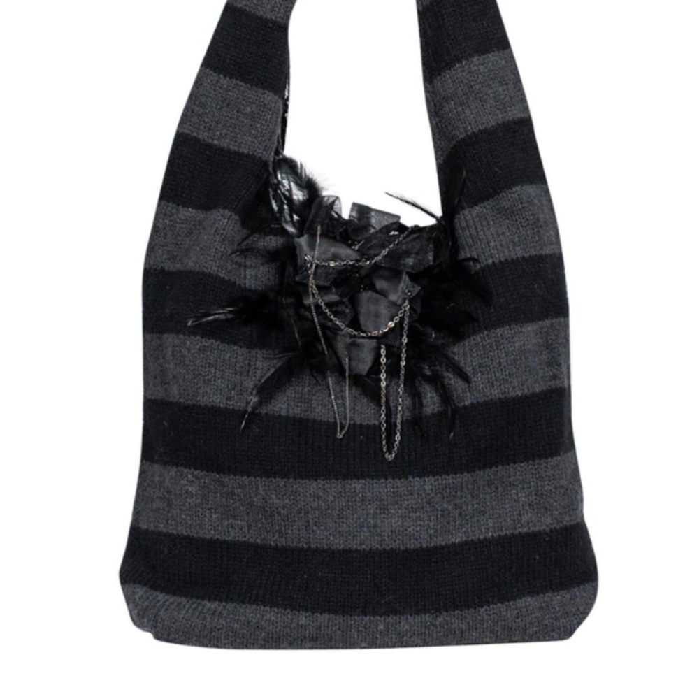 Alice + Olivia knit hobo handbag